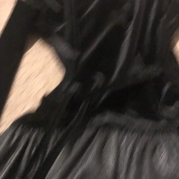 Girls size 10 Black Holiday Dress with Gold Embellishment - Picture 4 of 5